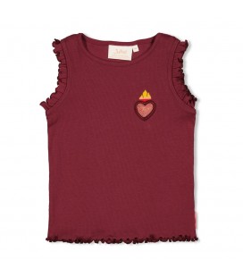 Jubel Singlet rib - Salsa Sunset