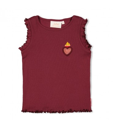 Jubel Singlet rib - Salsa Sunset