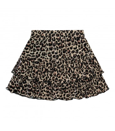 Carsjeans YADAR Skirt Leopard Brown