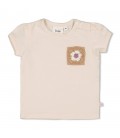 Feetje T-shirt met crochet zakje - Flower Ranch