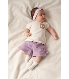 Feetje T-shirt met crochet zakje - Flower Ranch