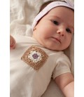 Feetje T-shirt met crochet zakje - Flower Ranch