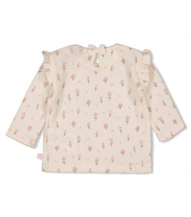 Feetje Longsleeve pointelle rib AOP - Flower Ranch