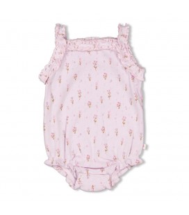 Feetje Romper pointelle rib AOP - Flower Ranch