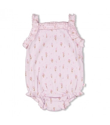 Feetje Romper pointelle rib AOP - Flower Ranch