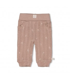 Feetje Broek pointelle rib AOP - Delicate Flower