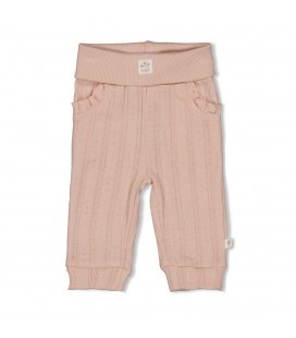 Feetje Broek pointelle rib - Delicate Flower