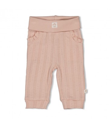 Feetje Broek pointelle rib - Delicate Flower