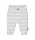 Feetje Broek rib met streep - Blue Ocean