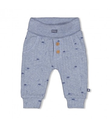Feetje Broek rib AOP - Blue Ocean
