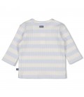 Feetje Longsleeve rib met streep - Blue Ocean