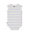 Feetje Romper rib met streep k/m - Blue Ocean