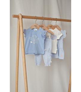 Feetje Jurk crinkle streep k/m - Sea La Vie