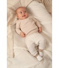 Feetje Broek rib met streep - Honey Bear