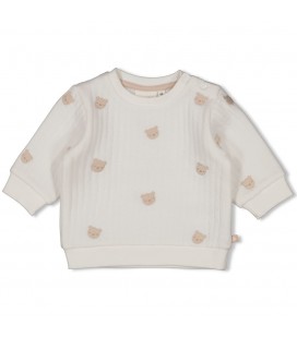 Feetje Sweater AO embroidery - Honey Bear