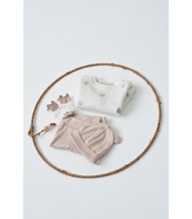 Feetje Sweater AO embroidery - Honey Bear