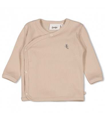 Feetje Overslagshirt rib - Honey Bear
