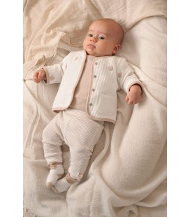 Feetje Overslagshirt rib - Honey Bear