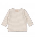 Feetje Longsleeve rib met streep - Honey Bear