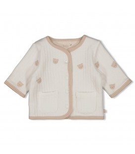 Feetje Omkeerbaar jasje AO embroidery - Honey Bear