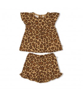 Feetje Top + short mousseline AOP - Summer Woven