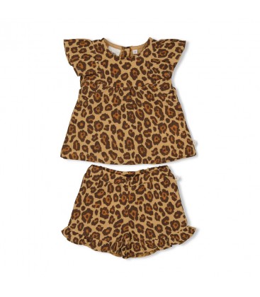 Feetje Top + short mousseline AOP - Summer Woven