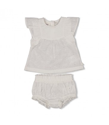 Feetje Top + bloomer broderie - Summer Woven