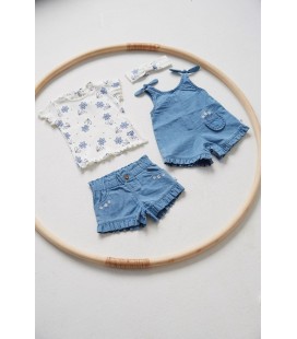 Feetje Haarband rib AOP - Summer Denims