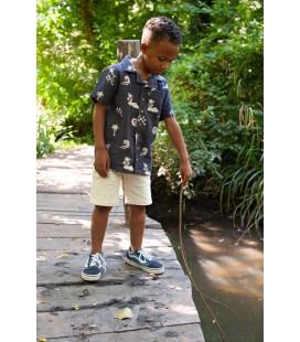 Sturdy Overhemd k/m AOP mousseline - Lagoon Legends