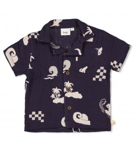 Feetje Blouse mousseline AOP - Lagoon Legends