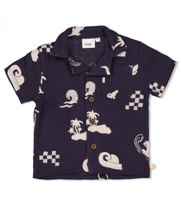 Feetje Blouse mousseline AOP - Lagoon Legends