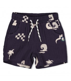 Feetje Short mousseline AOP - Lagoon Legends
