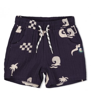 Feetje Short mousseline AOP - Lagoon Legends