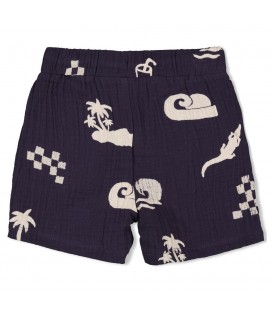 Feetje Short mousseline AOP - Lagoon Legends