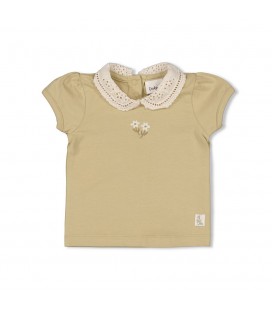 Feetje T-shirt met kraag - Let Your Dreams Blossom