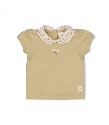 Feetje T-shirt met kraag - Let Your Dreams Blossom