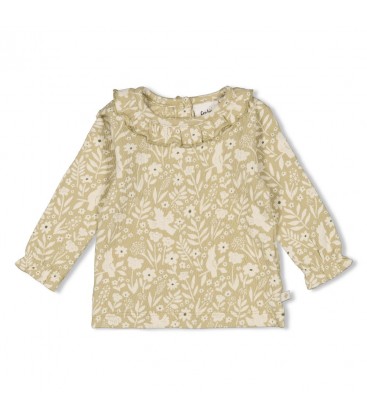 Feetje Longsleeve crinkle ruches AOP - Let Your Dreams Blossom