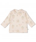 Feetje Longsleeve pointelle rib AOP - Let Your Dreams Blossom