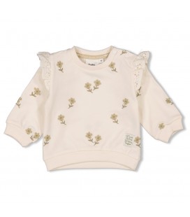 Feetje Sweater AO embroidery relaxed fit - Let Your Dreams Blossom