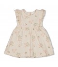 Feetje Jurk pointelle rib AOP k/m - Let Your Dreams Blossom