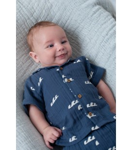 Feetje Short mousseline AOP - Summer Woven