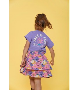 Jubel T-shirt met backprint - Rolling in to Spring