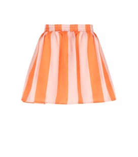 Ninu Satin Blok Striped Skirt