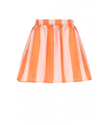Ninu Satin Blok Striped Skirt