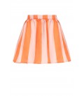 Ninu Satin Blok Striped Skirt