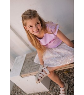 Semmie Flo girls fancy embroidery skirt