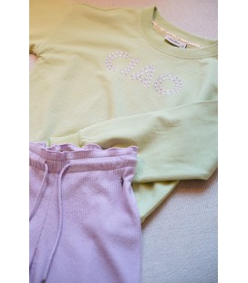 Fenna Flo girls satin plissé pants