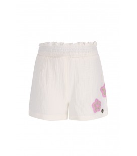 Fee Flo girls mousseline short with crochet flower