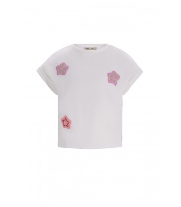 Djezz Flo girls sweat tee with elatic in hem