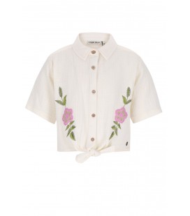 Cecile Flo girls knotted oversized blouse